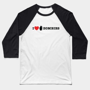 I love blowing up zombies Baseball T-Shirt